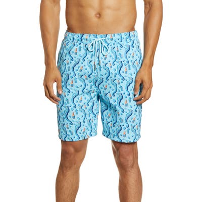 Peter Millar Jockeys And Juleps Swim Trunks, Blue