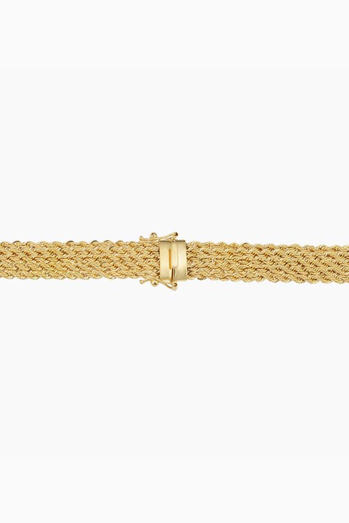 ORADINA ORADINA 18K YELLOW GOLD ROMAN ROPE QUARTET NECKLACE