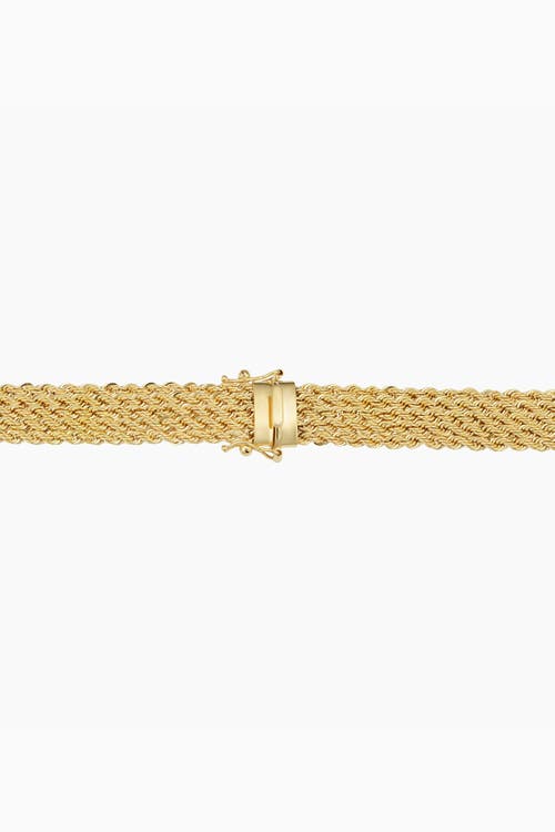 Shop Oradina 18k Yellow Gold Roman Rope Quartet Necklace