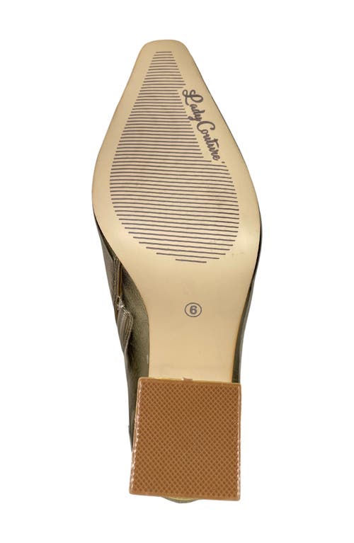 Lady Couture Molly Bootie In Gold