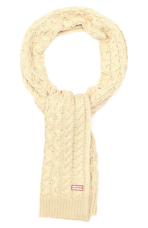 Cable Knit Scarf in Cast