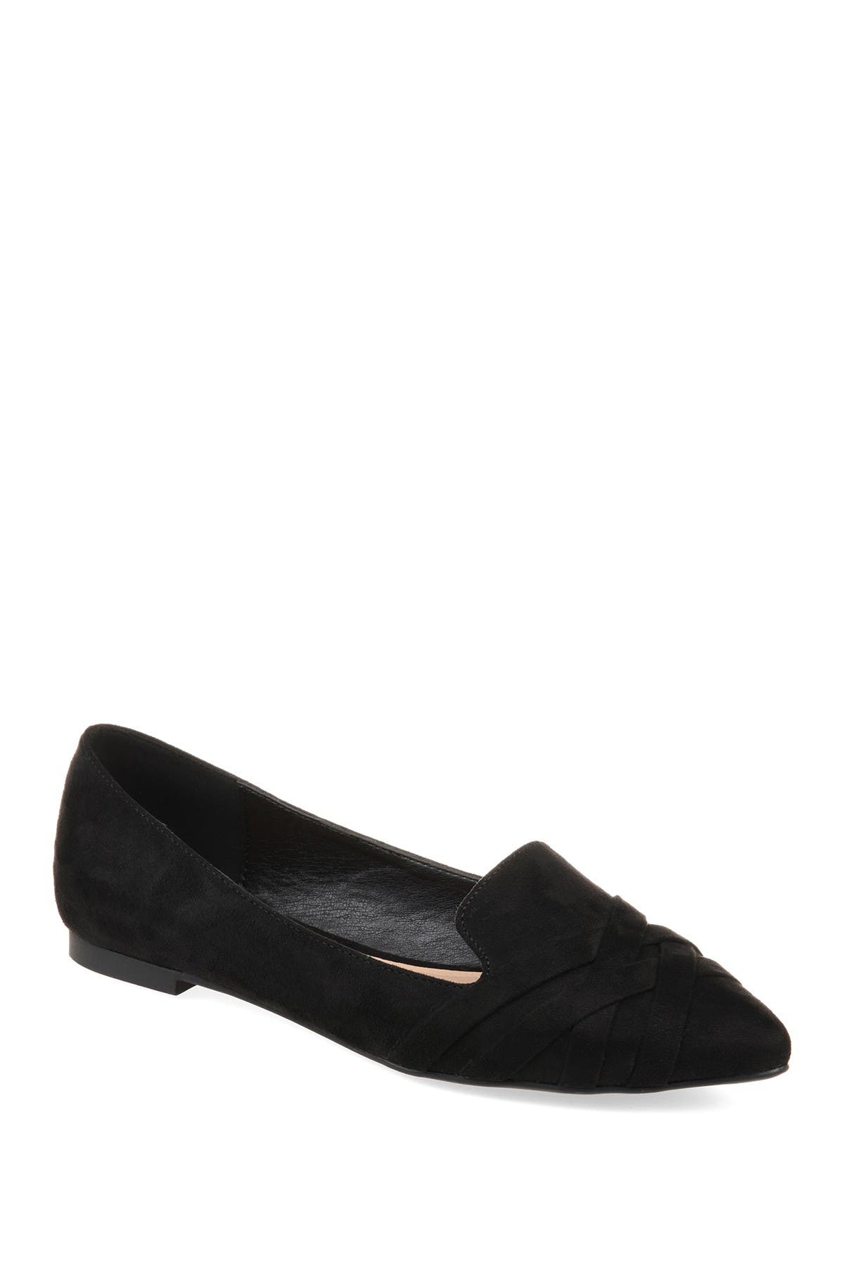 Journee Collection Journee Mindee Crisscross Toe Flat In Black | ModeSens
