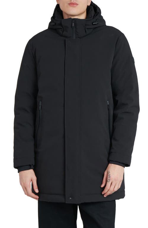 Pricept Water Resistant Hooded Jacket in Black
