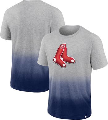 Women's Fanatics Branded Heathered Charcoal Boston Red Sox Team Logo Lockup V-Neck T-Shirt Size: Large