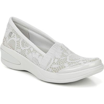 Bzees Flirty Slip-On Wedge Sneaker, Grey