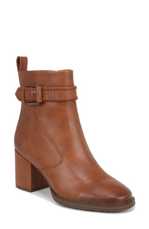 Rexx Block Heel Bootie in Cognac