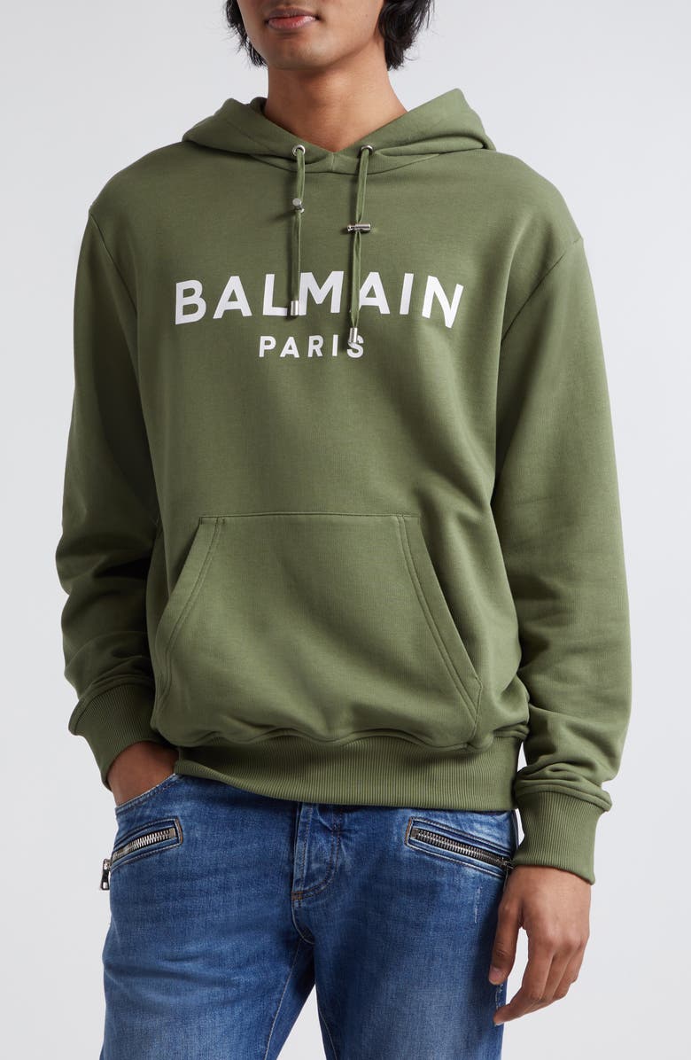 Balmain Logo Hoodie | Nordstrom