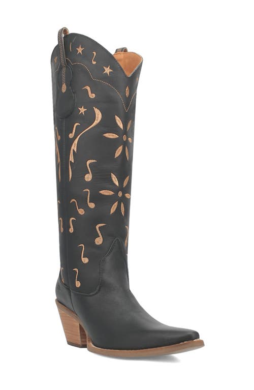 Shop Dingo Rhymin Knee High Western Boot In Black