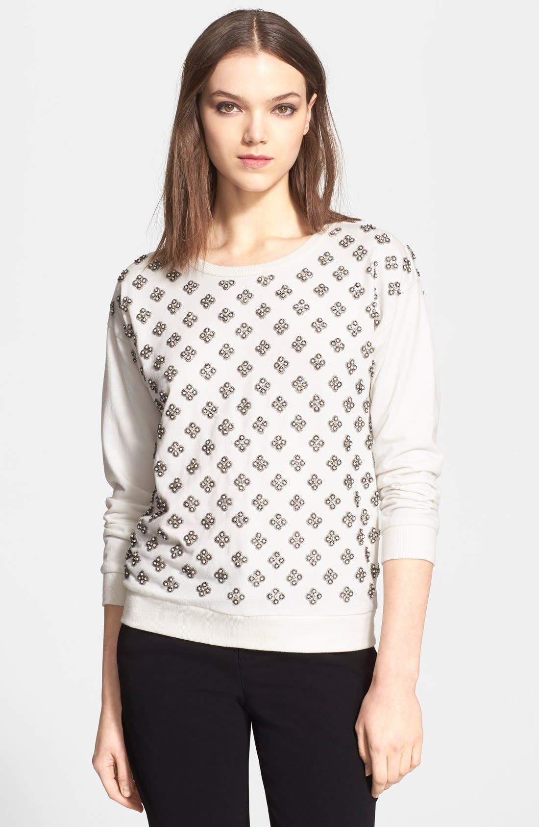 alice and olivia floral sweater