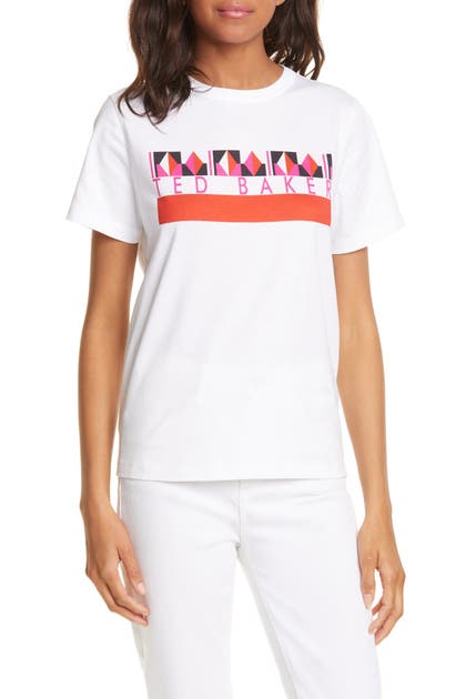 Click to view more detailed imagery on our partner's website Ted Baker Zeezan Logo Tee In White
