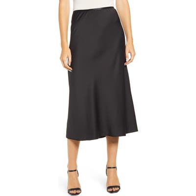 French Connection Alessia Drape Skirt, Black