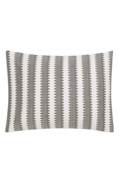 Matouk Apollo Stripe Matelassé Boudoir Pillow Sham In Comet