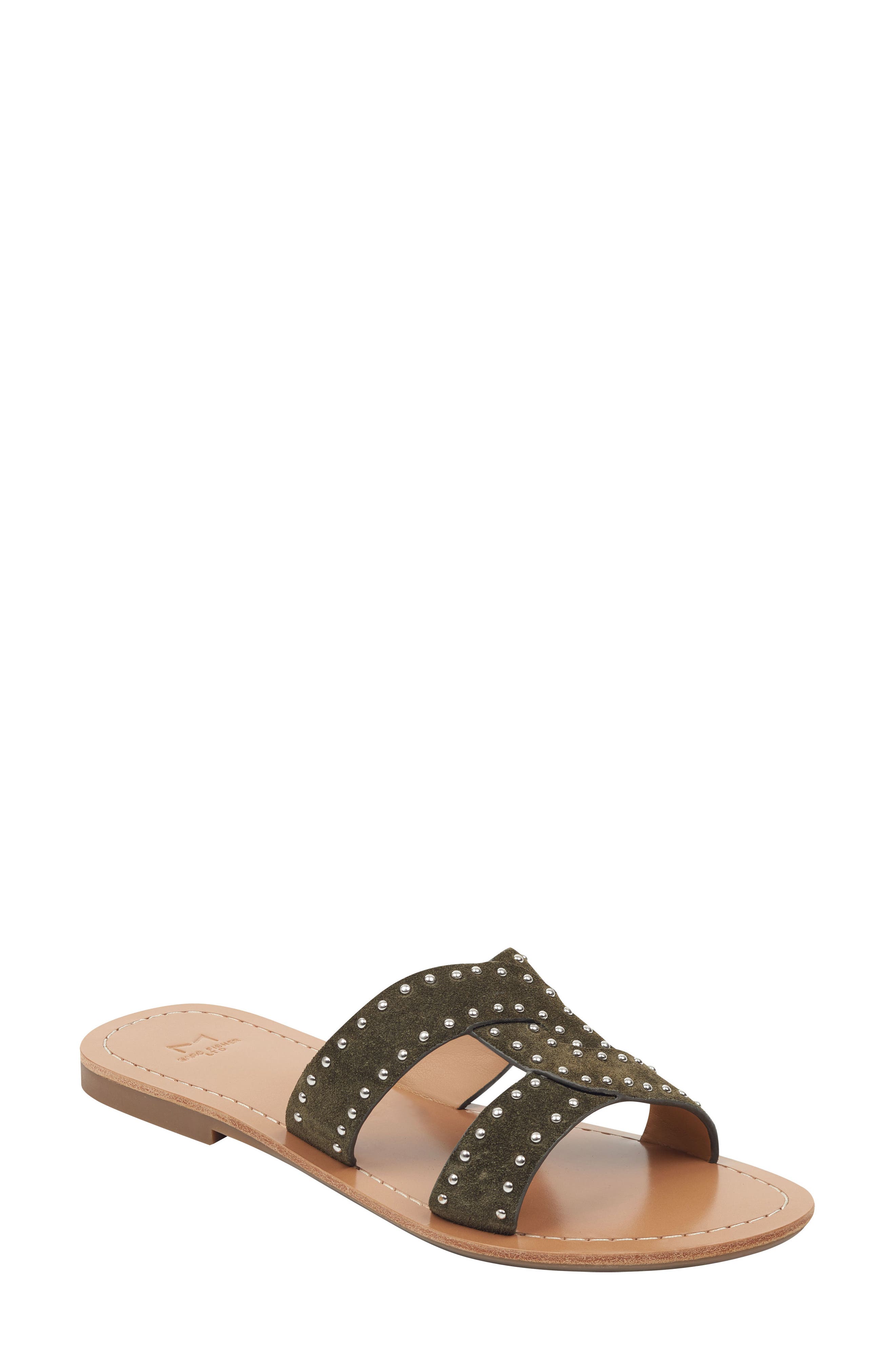 Marc Fisher Ltd Ramie Slide Sandal, Green