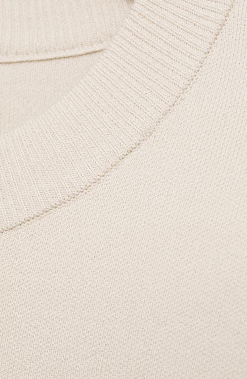 Mango Pull-over Maille Regular-fit In Ivory White