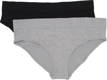 2 pack seamfree brief panties grey - WOMEN's Panties