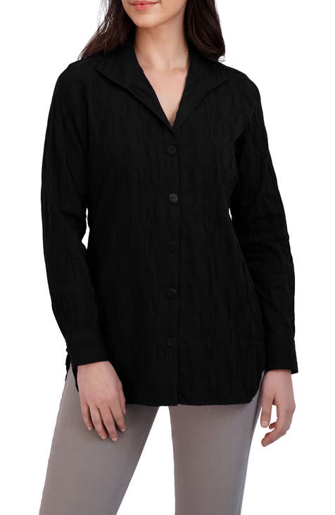 Women's Feather-Soft Twill Shirt, Long-Sleeve Popover