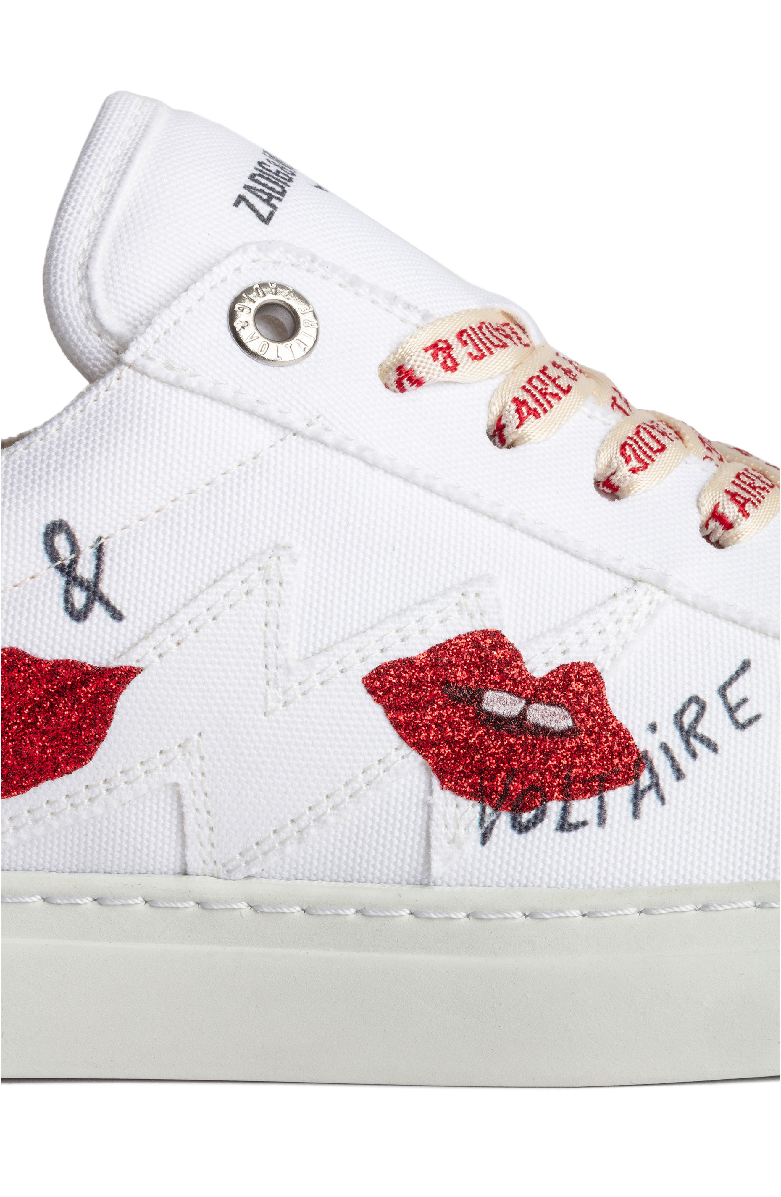 Zadig & Voltaire Women's La Flash Graffiti Print Sneakers