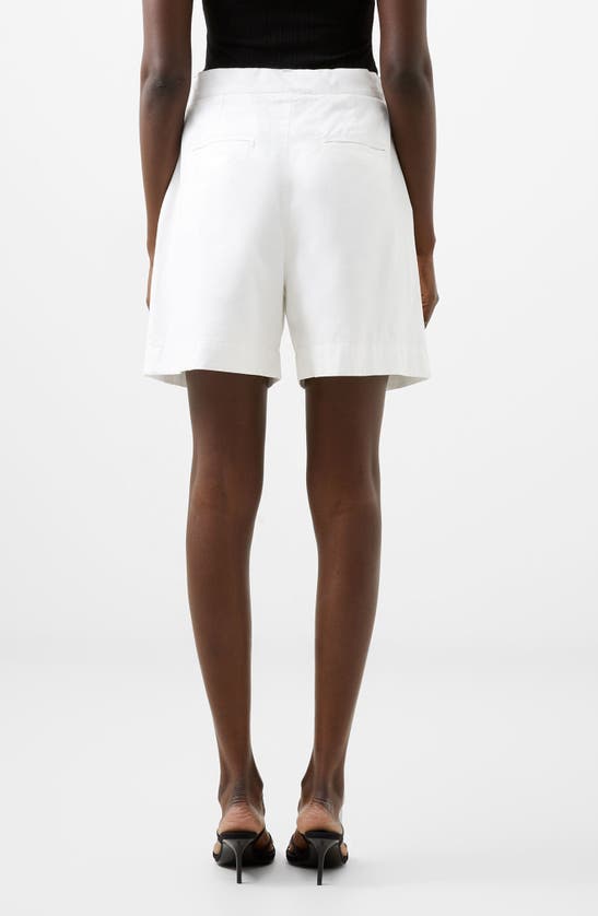 Shop French Connection Alania City High Waist Shorts In Summer White