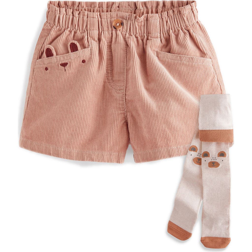 NEXT NEXT KIDS' CORDUROY SHORTS & TIGHTS SET