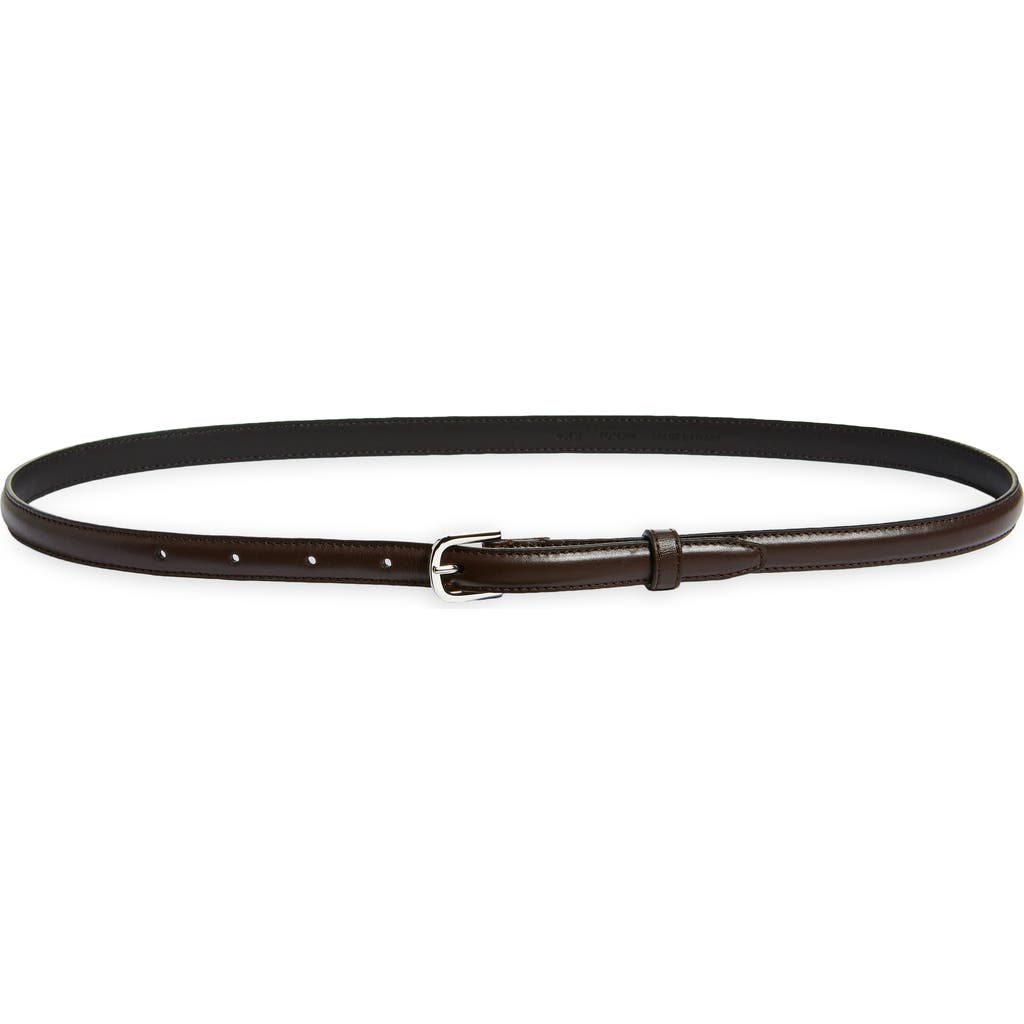 Totême Toteme Thin Leather Belt In Bark