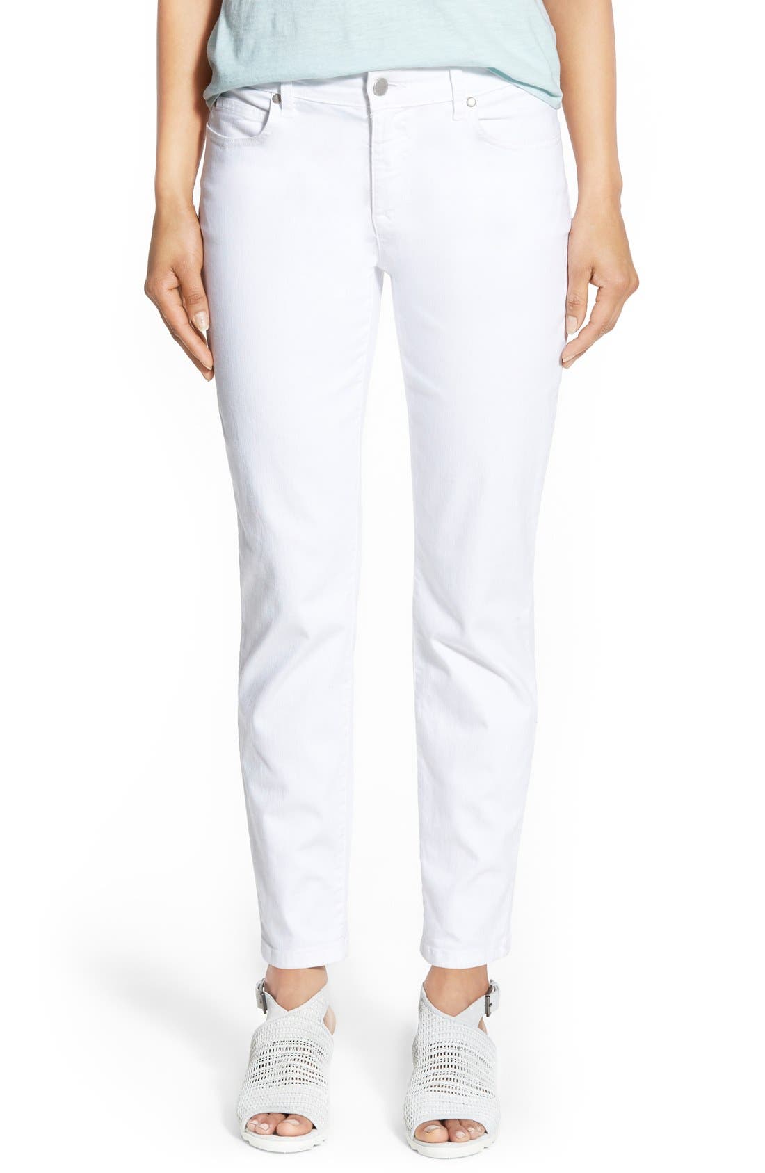 eileen fisher white jeans