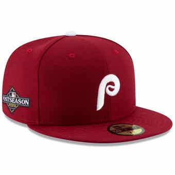Men's New Era Red Philadelphia Phillies 2023 Postseason Low Profile 59FIFTY Fitted Hat