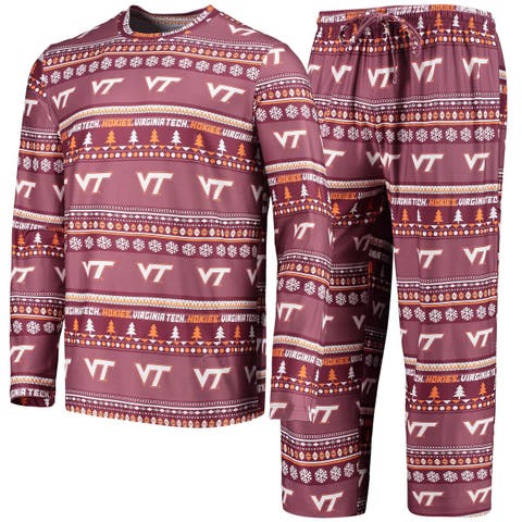 Men's Concepts Sport Red Louisville Cardinals Ugly Sweater Long Sleeve T-Shirt and Pants Sleep Set Size: Extra Large