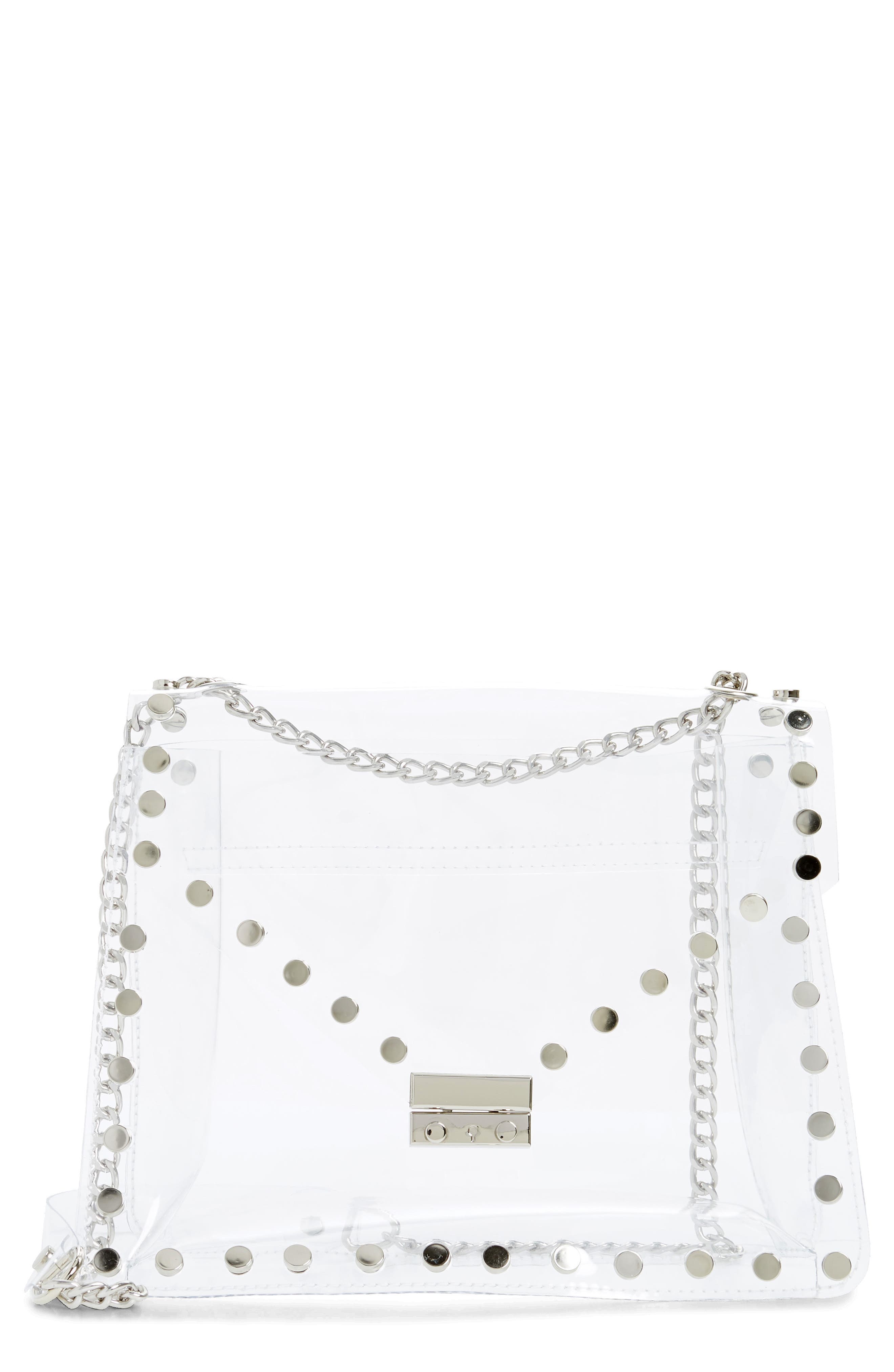 studded clear bag