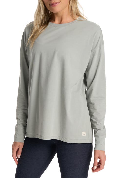 Antigua Denver Broncos Women's Grey Victory Crew Sweatshirt, Grey, 65% Cotton / 35% POLYESTER, Size L, Rally House