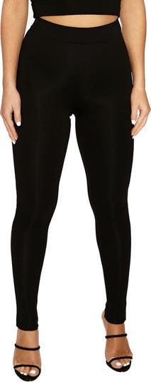 NAKED WARDROBE XL black velvet leggings from Nordstrom