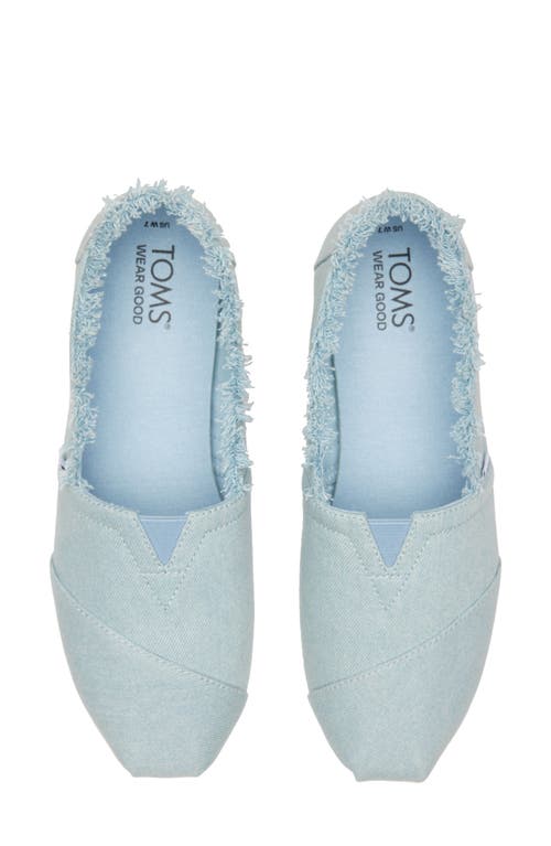 Shop Toms Classic Alpargata Slip-on In Light/pastel Blue