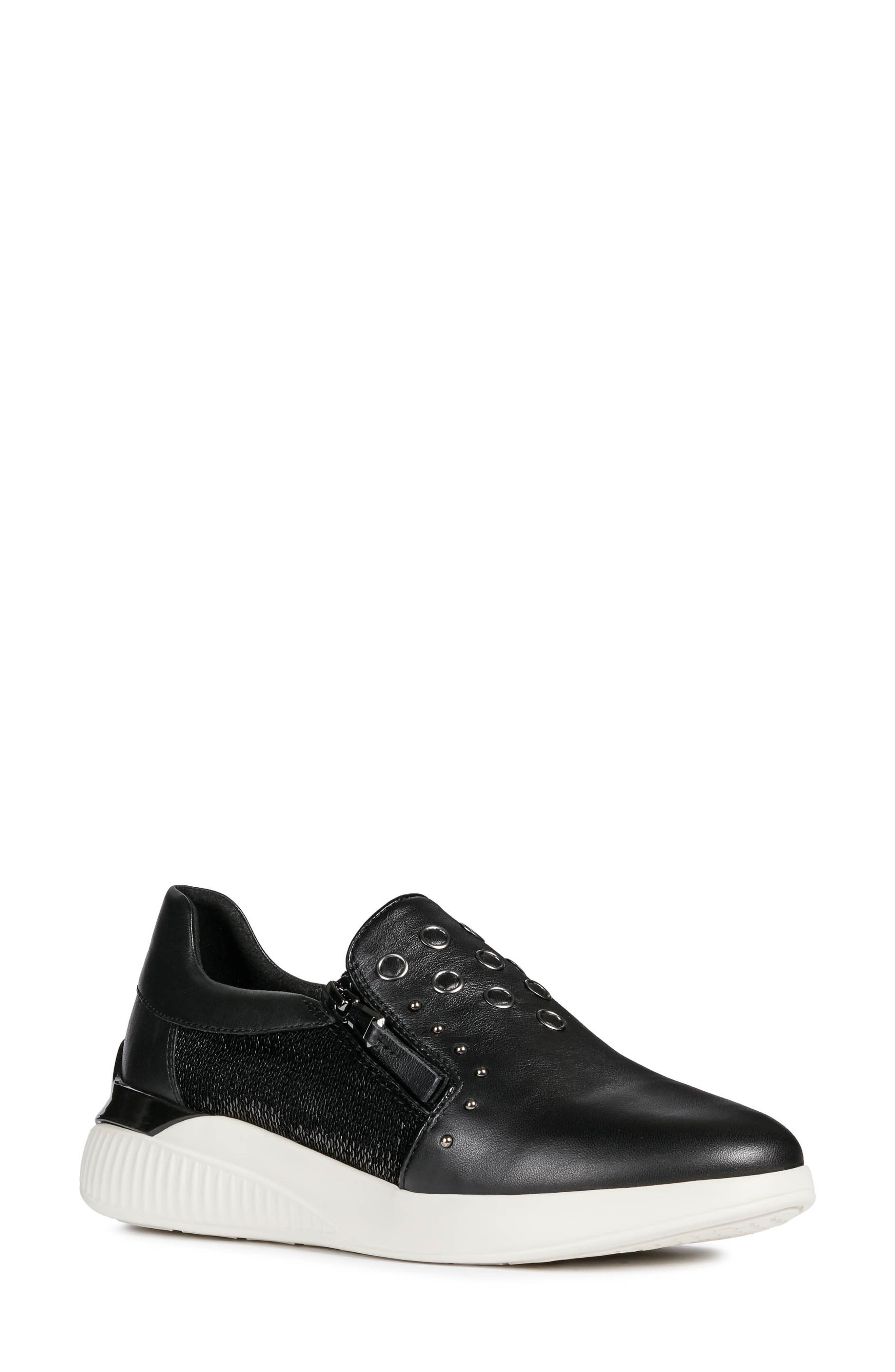 Geox Theragon Sequin Sneaker, Black