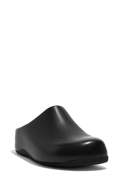 'Shuv' Leather Clog in Black