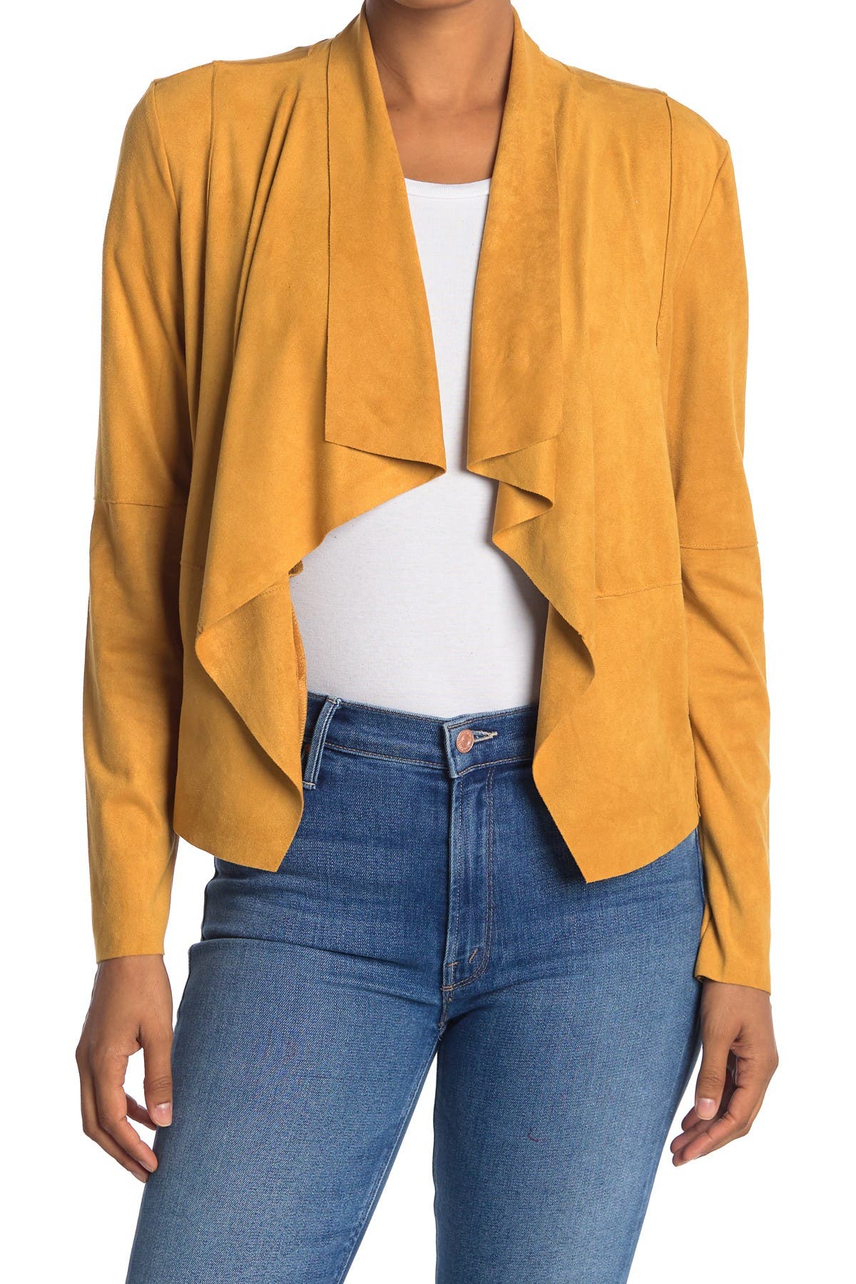 mustard suede jacket