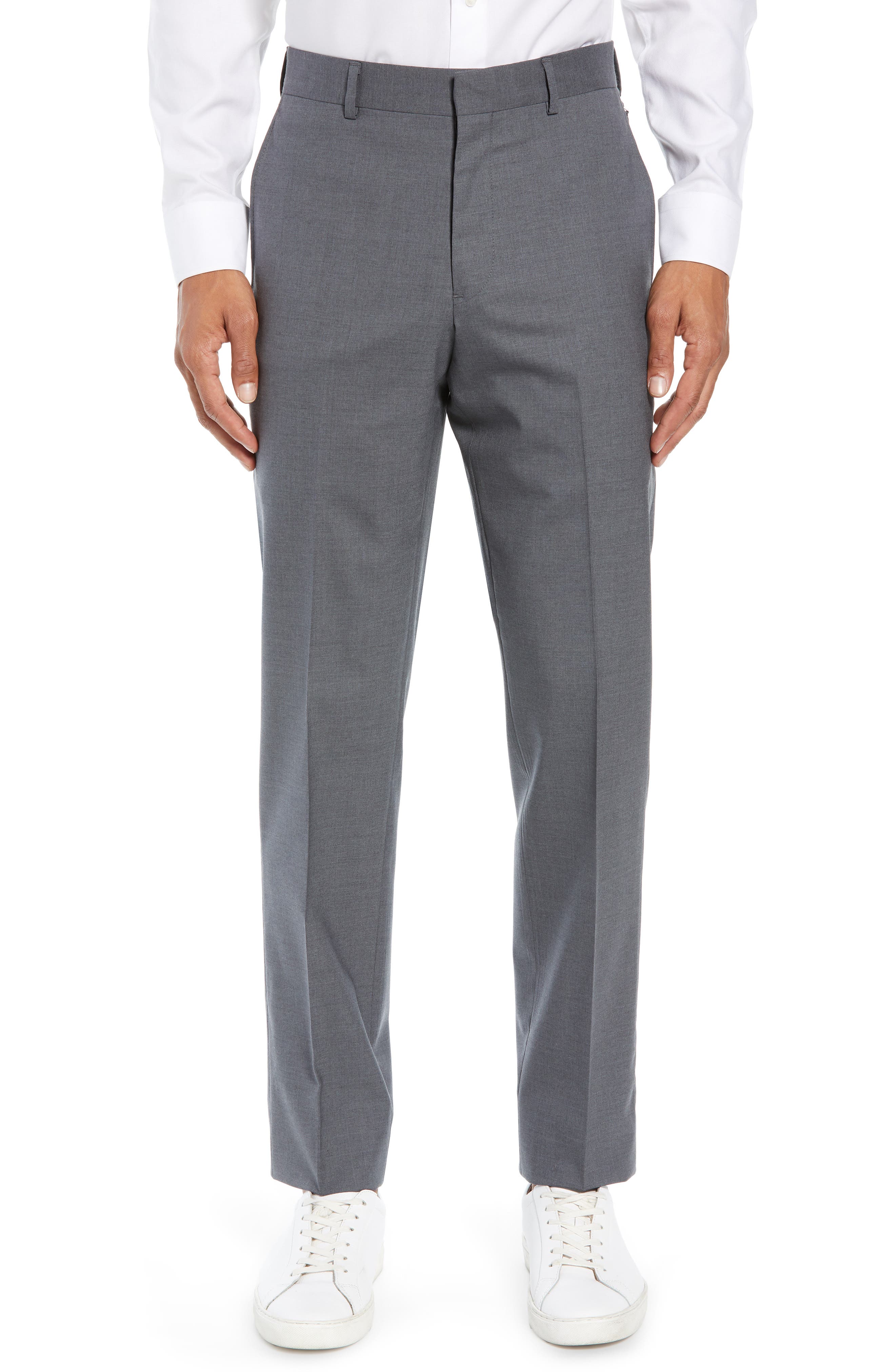 mens slim fit wool dress pants