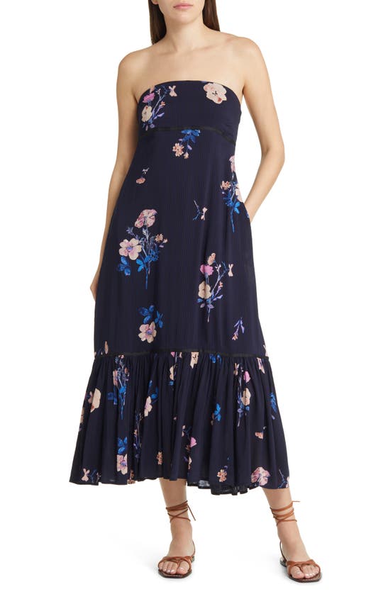Free People Rosie Posie Floral Sundress In Midnight Combo