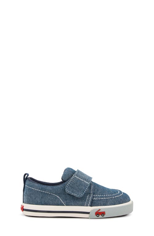 Shop See Kai Run Wyatt Denim Sneaker In Chambray