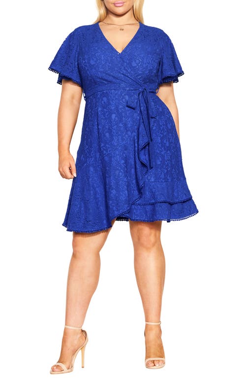 City Chic Sweet Luv Lace Faux Wrap Dress in Teal | Smart Closet City Chic Sweet Luv Lace Faux Wrap Dress in Teal | Smart Closet
