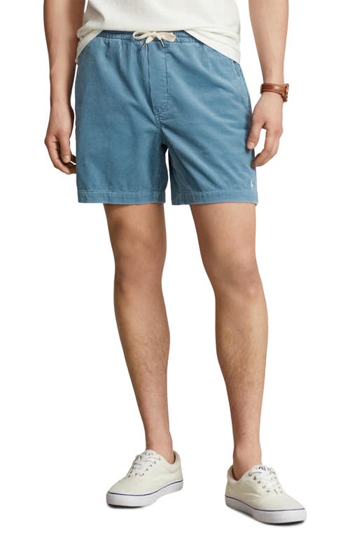 Polo Ralph Lauren Corduroy Drawstring Shorts Blue at Nordstrom,