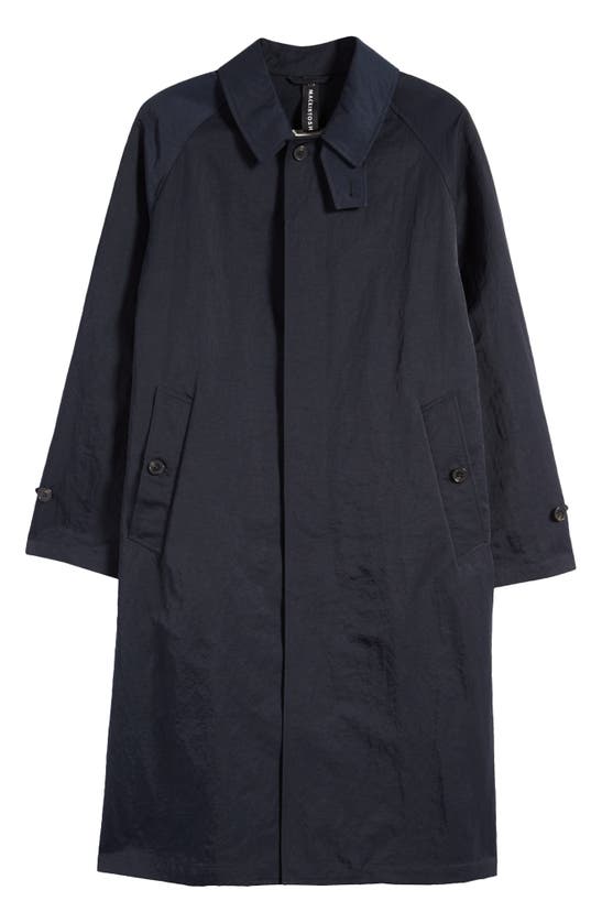 Shop Mackintosh Gonville Water Repellent Raincoat In Navy