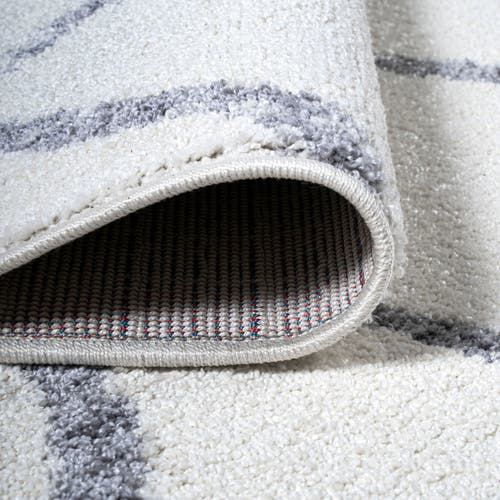 Jonathan Y Illi Moroccan Diamond Trellis Area Rug In Ivory/gray