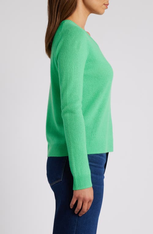 Shop Caslonr Caslon(r) Cashmere V-neck Sweater In Green Bright