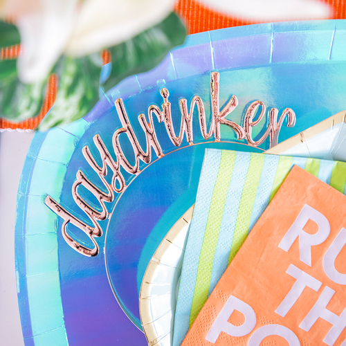 Jollity & Co Witty Metal Headband In Day Drinker