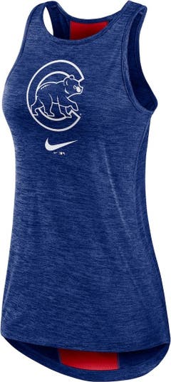 Nike Royal Chicago Cubs Right Mix High Neck Tank Top