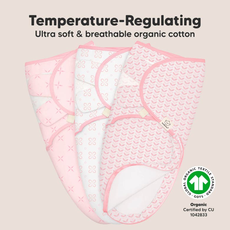 Keababies 3-pack Soothe Zippy Swaddle Wrap In Blossom