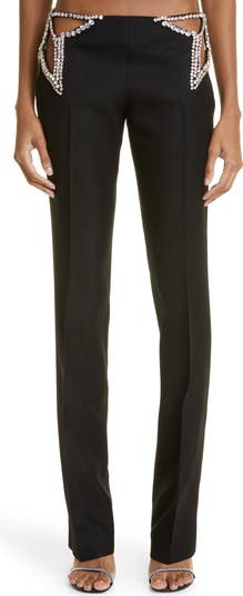 Womens Stella McCartney black Crystal-Embellished Leggings