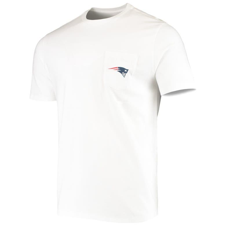 Vineyard Vines White New England Patriots Big & Tall Helmet T-shirt