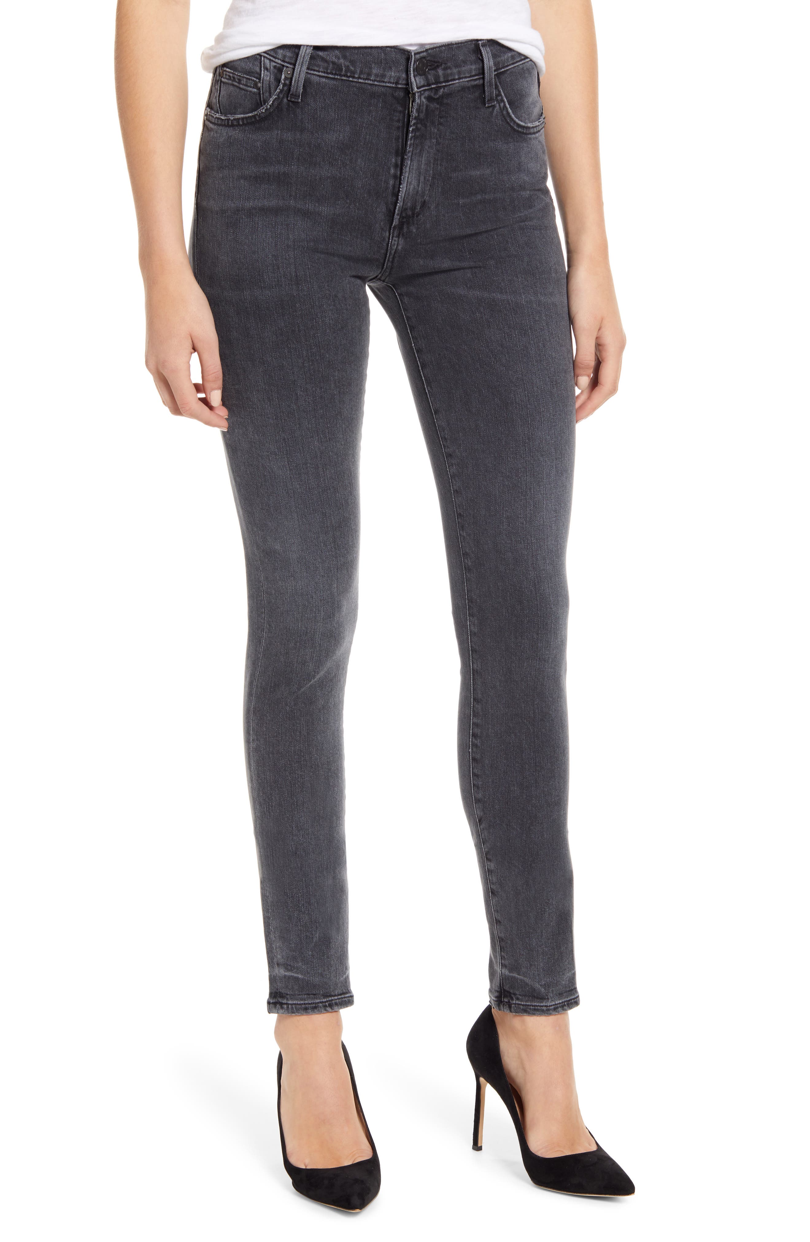 Waist Ankle Skinny Jeans 