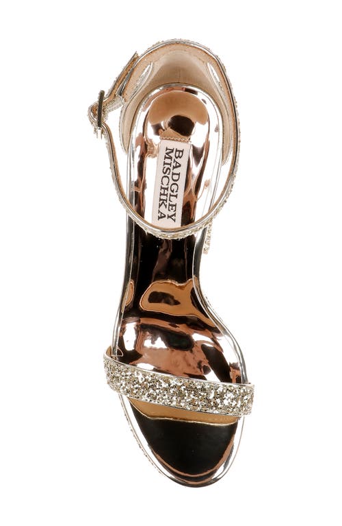 BADGLEY MISCHKA BADGLEY MISCHKA COLLECTION PARTY ANKLE STRAP PLATFORM SANDAL