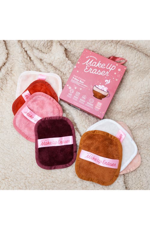 Shop The Original Makeup Eraser 7-day Hot Cocoa Makeup Eraser Set With Laundry Bag